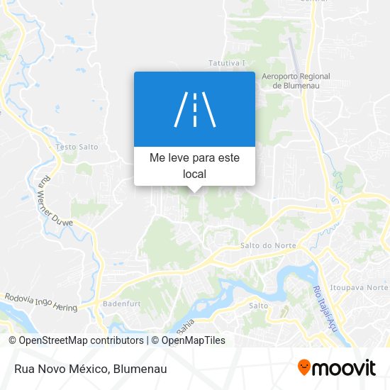 Rua Novo México mapa