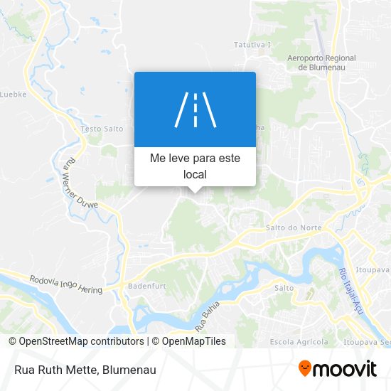 Rua Ruth Mette mapa