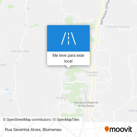 Rua Severina Alves mapa