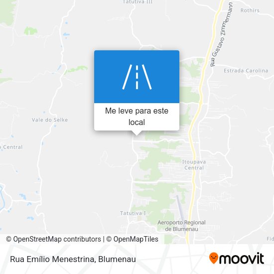 Rua Emílio Menestrina mapa