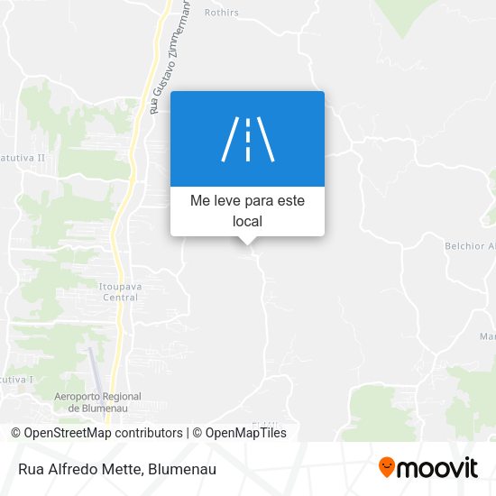 Rua Alfredo Mette mapa