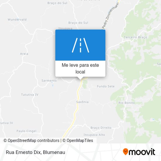 Rua Ernesto Dix mapa