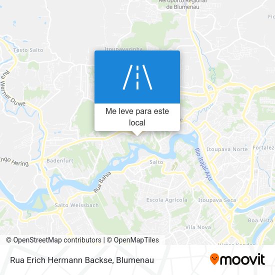 Rua Erich Hermann Backse mapa