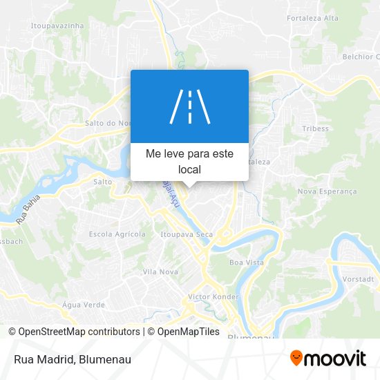 Rua Madrid mapa
