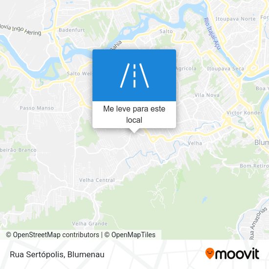 Rua Sertópolis mapa