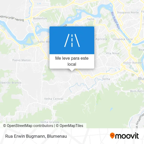 Rua Erwin Bugmann mapa