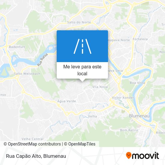 Rua Capão Alto mapa
