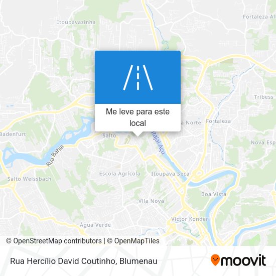 Rua Hercílio David Coutinho mapa