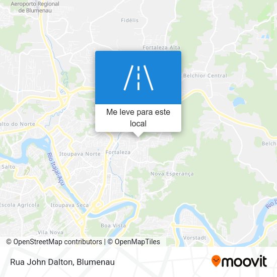 Rua John Dalton mapa