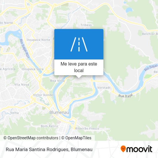 Rua Maria Santina Rodrigues mapa
