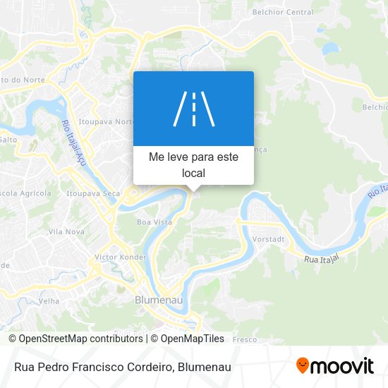 Rua Pedro Francisco Cordeiro mapa