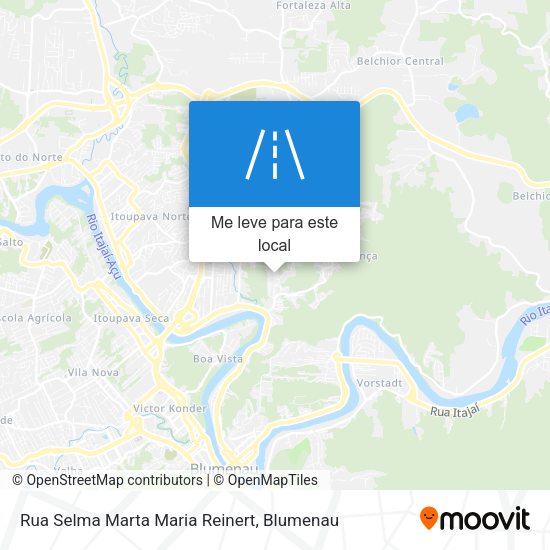 Rua Selma Marta Maria Reinert mapa