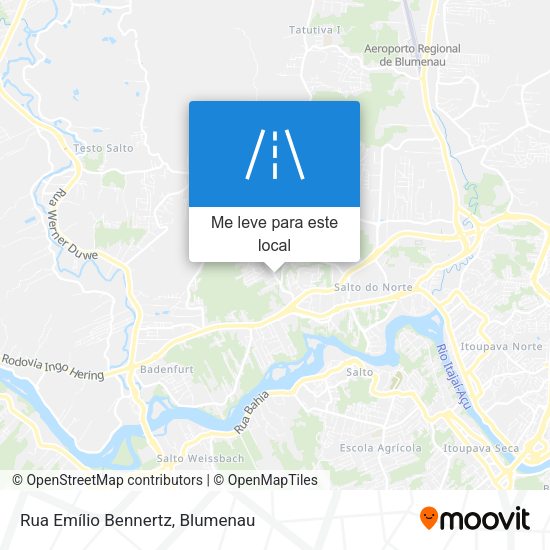Rua Emílio Bennertz mapa