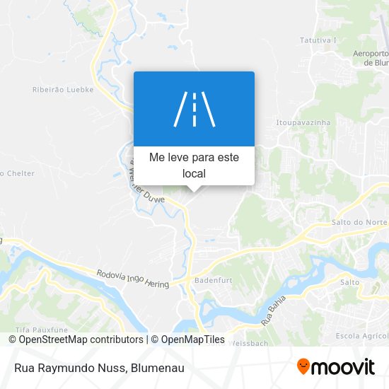 Rua Raymundo Nuss mapa