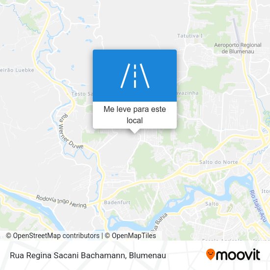 Rua Regina Sacani Bachamann mapa