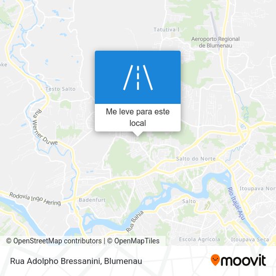 Rua Adolpho Bressanini mapa