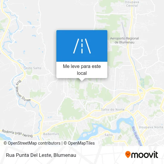 Rua Punta Del Leste mapa