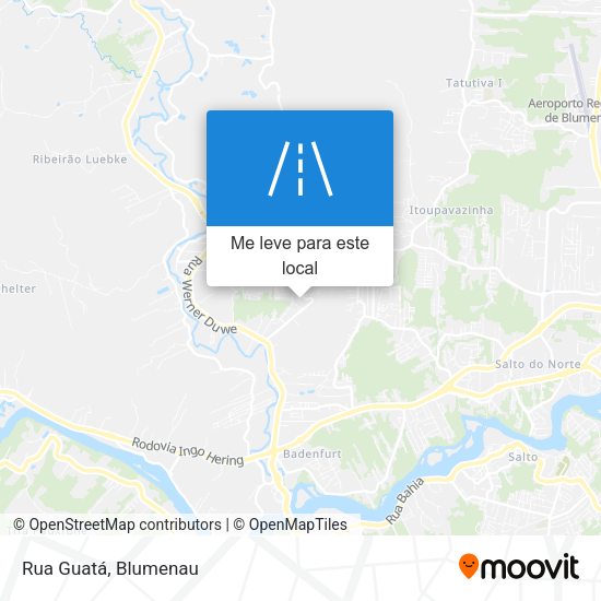Rua Guatá mapa