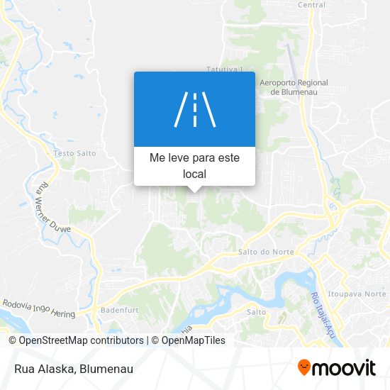 Rua Alaska mapa