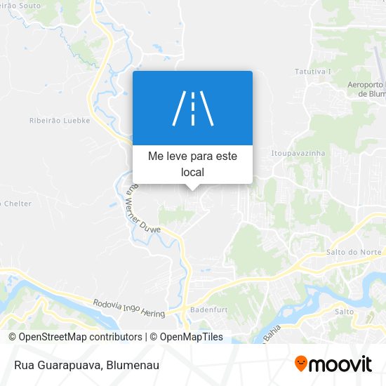 Rua Guarapuava mapa