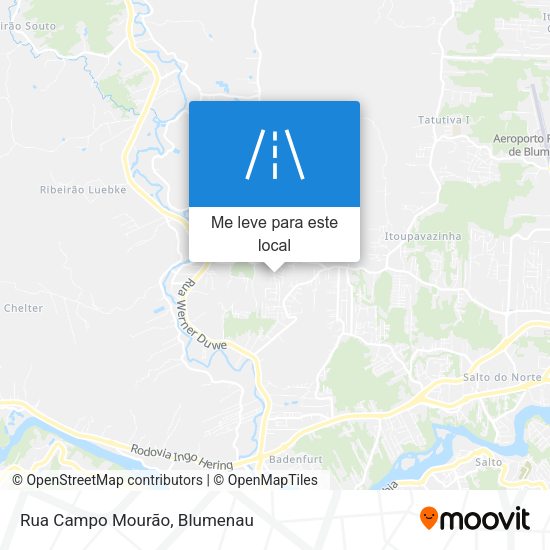 Rua Campo Mourão mapa