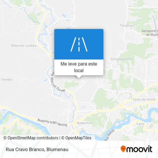 Rua Cravo Branco mapa