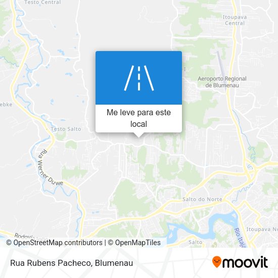 Rua Rubens Pacheco mapa