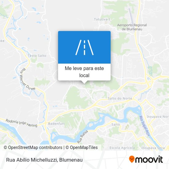 Rua Abílio Michelluzzi mapa