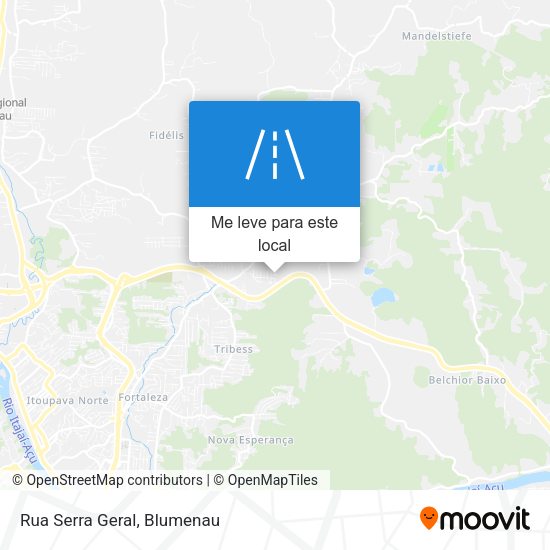 Rua Serra Geral mapa