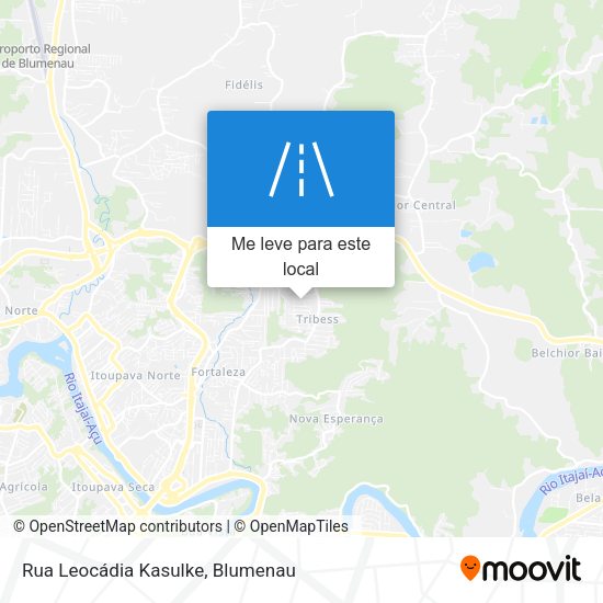 Rua Leocádia Kasulke mapa