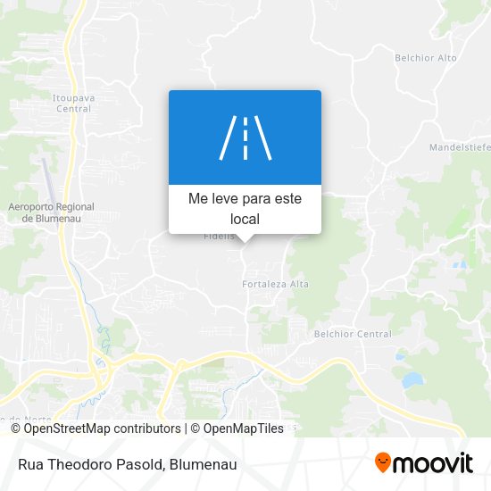 Rua Theodoro Pasold mapa