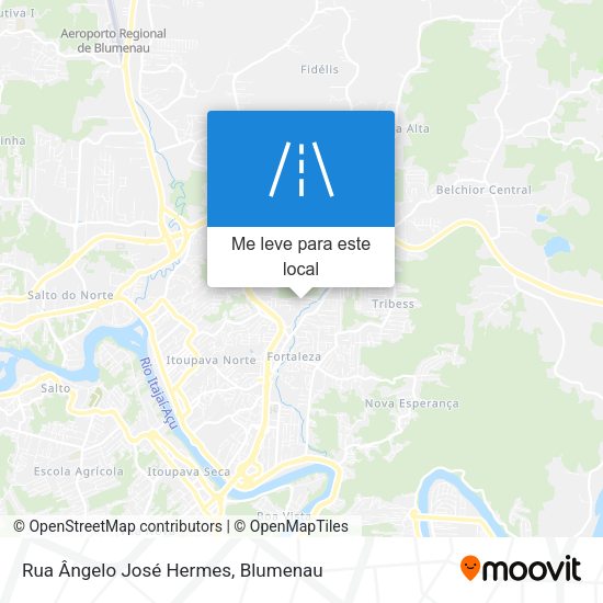 Rua Ângelo José Hermes mapa