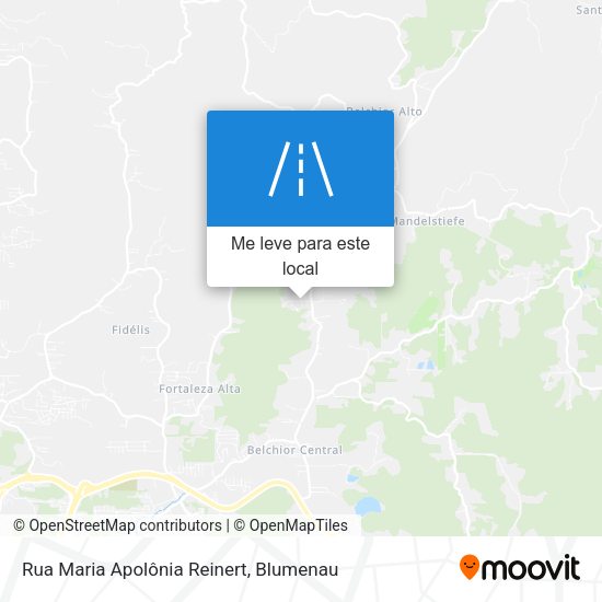 Rua Maria Apolônia Reinert mapa