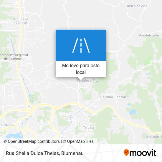 Rua Sheila Dulce Theiss mapa