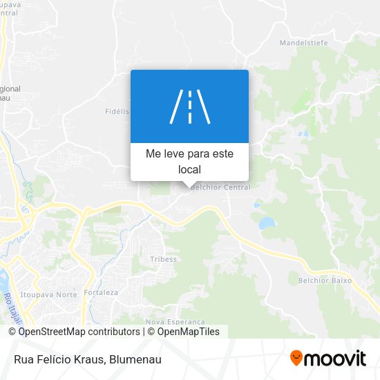 Rua Felício Kraus mapa