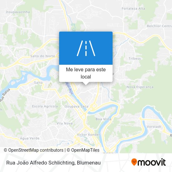 Rua João Alfredo Schlichting mapa