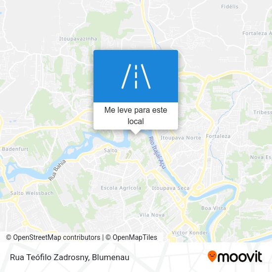 Rua Teófilo Zadrosny mapa