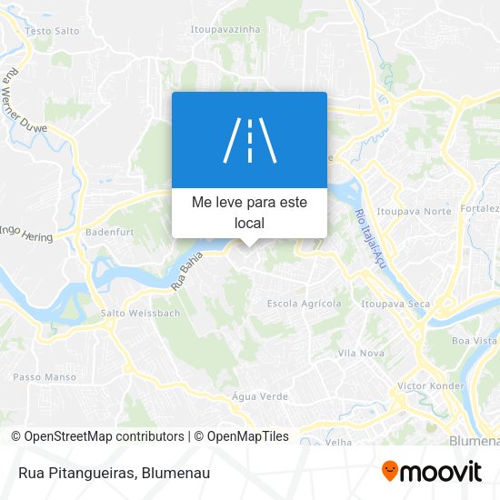 Rua Pitangueiras mapa