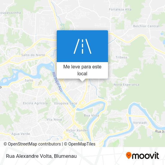 Rua Alexandre Volta mapa