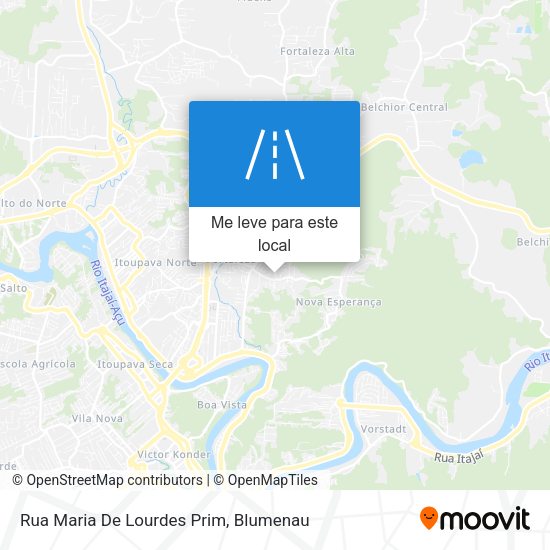 Rua Maria De Lourdes Prim mapa