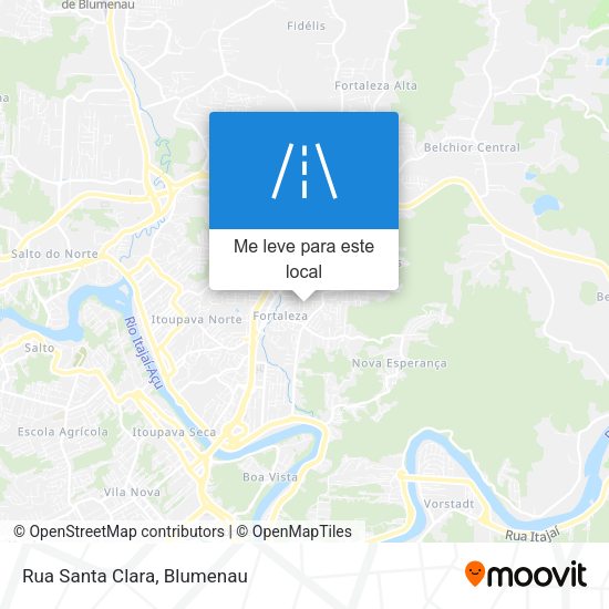 Rua Santa Clara mapa