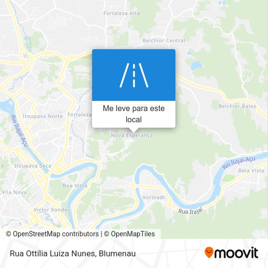Rua Ottília Luiza Nunes mapa