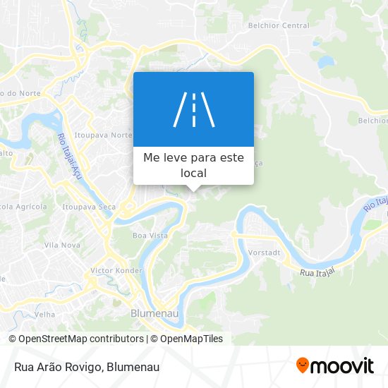 Rua Arão Rovigo mapa