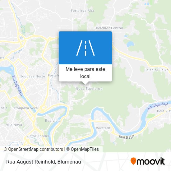 Rua August Reinhold mapa