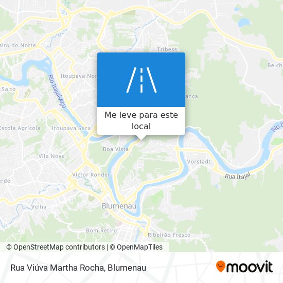 Rua Viúva Martha Rocha mapa