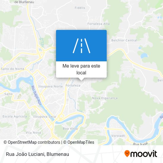 Rua João Luciani mapa