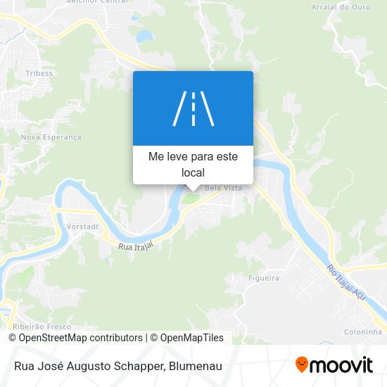 Rua José Augusto Schapper mapa