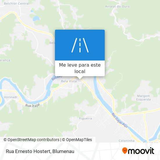 Rua Ernesto Hostert mapa