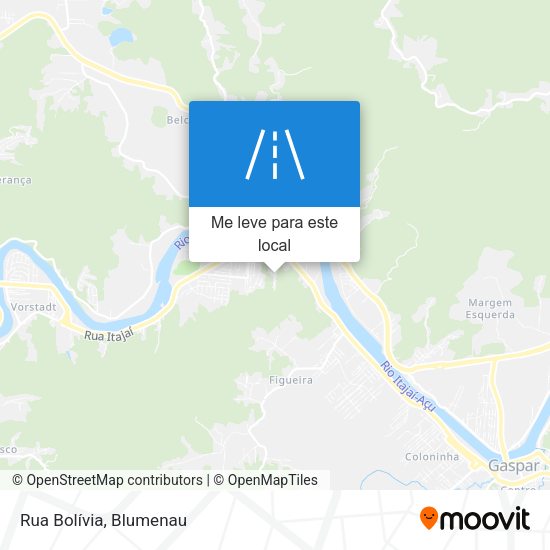 Rua Bolívia mapa