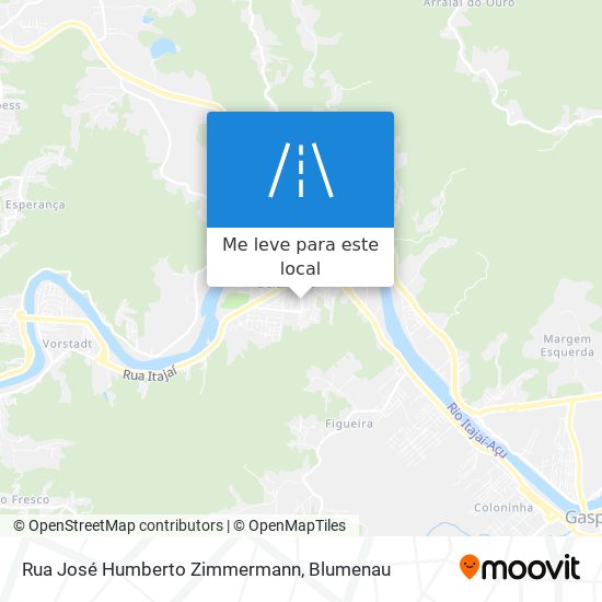 Rua José Humberto Zimmermann mapa